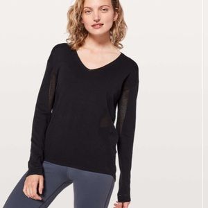 NWT lululemon Still Movement Sweater 4 Black